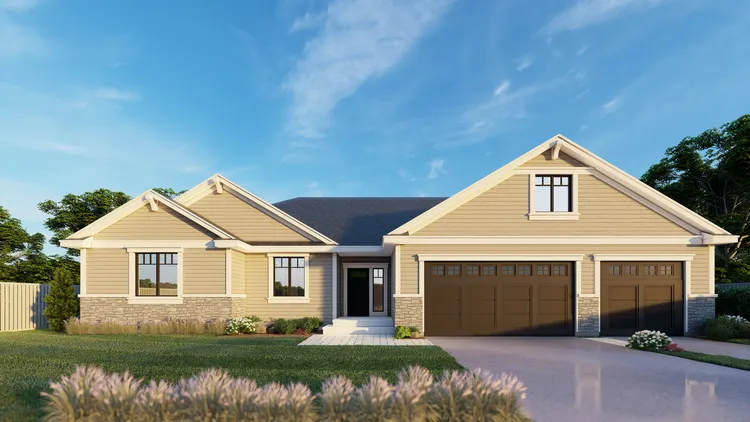 Full Rendering for House Plan #805332