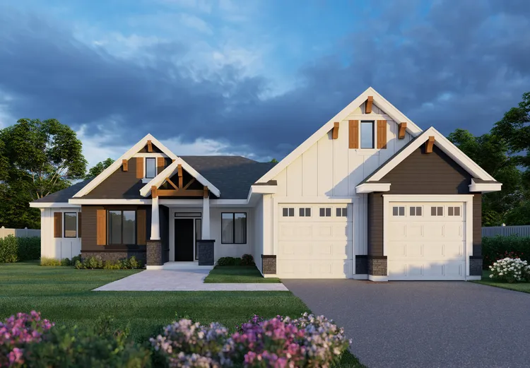 Full Rendering for House Plan #805451