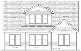 Rear Elevation for House Plan #157662