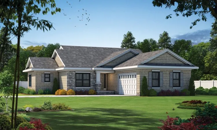 Full Rendering for House Plan #157471