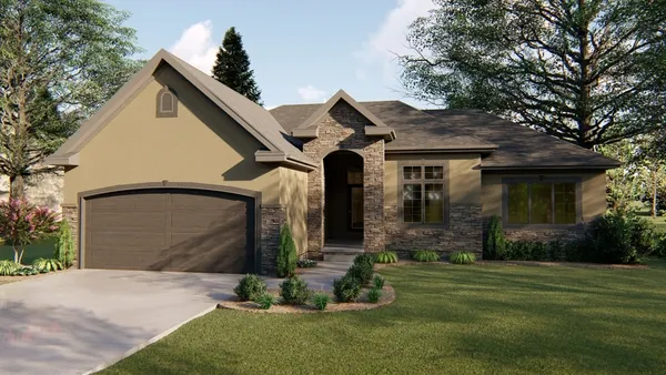 Full Rendering for House Plan #708861