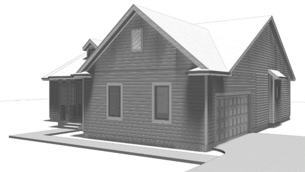 Right Elevation for House Plan #707351