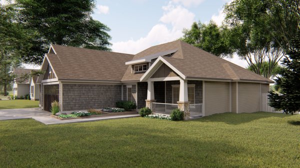 Right Elevation for House Plan #702391