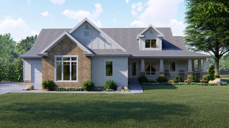 Full Rendering for House Plan #705312