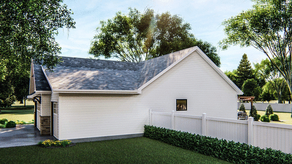 Right Elevation for House Plan #701071