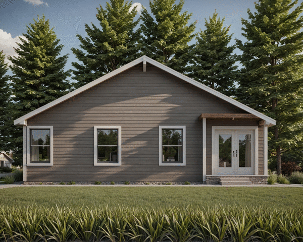 Rear Elevation for House Plan #800421