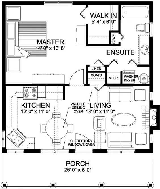 Main Floor Plan for House Plan #202050