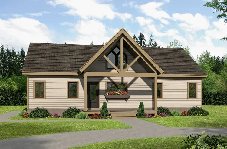 Full Rendering for House Plan #693721