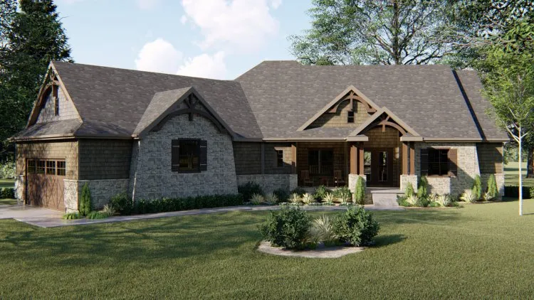 Full Rendering for House Plan #709432
