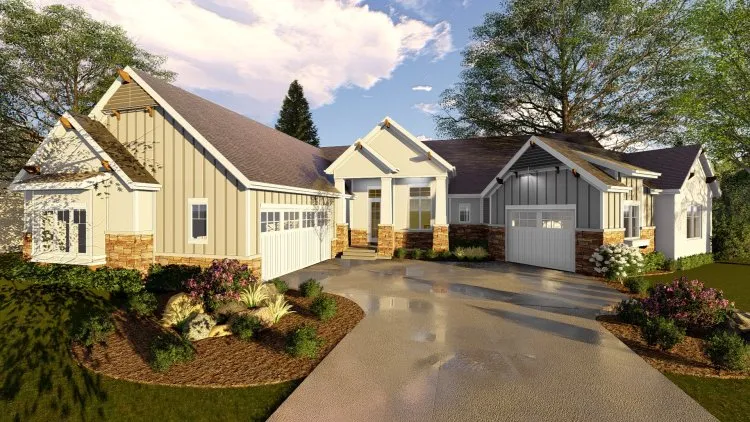 Full Rendering for House Plan #700952
