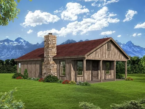 Full Rendering for House Plan #691001