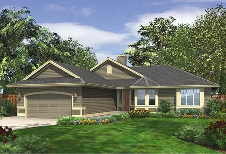 Full Rendering for House Plan #334561