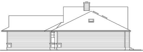 Right Elevation for House Plan #334561