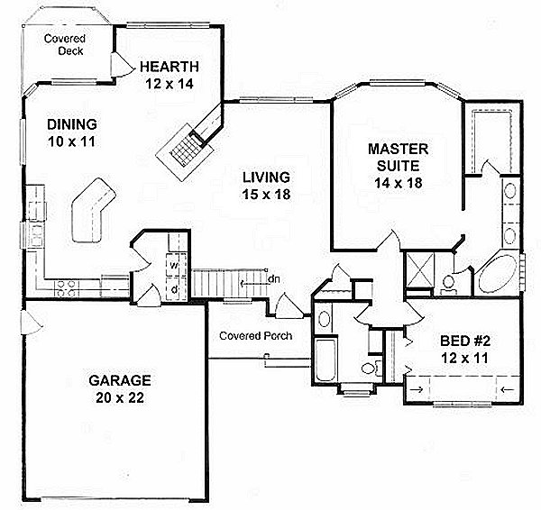 Main Floor Plan for House Plan #355651