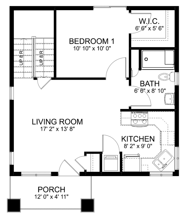 Main Floor Plan for House Plan #195524