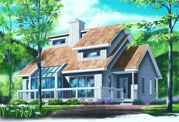 Full Rendering for House Plan #142454