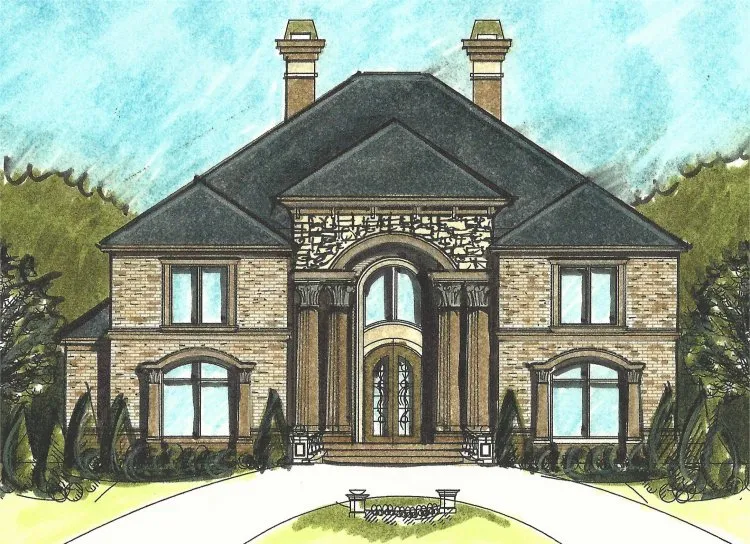 Full Rendering for House Plan #399974