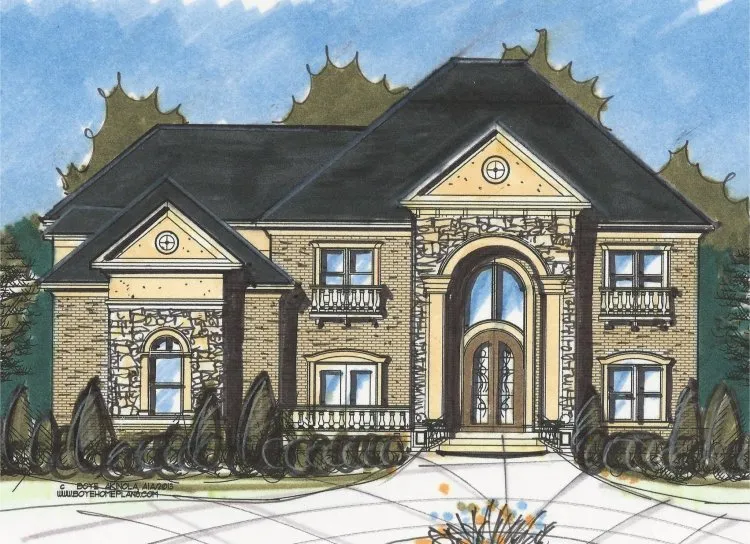 Full Rendering for House Plan #398993