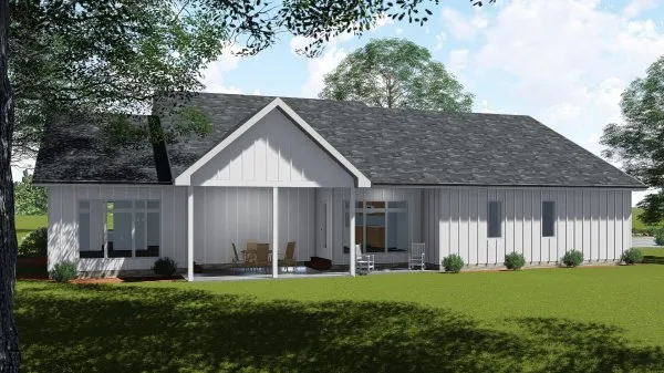 Rear Elevation for House Plan #707332