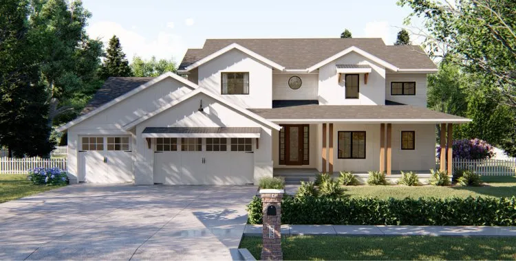 Full Rendering for House Plan #707862