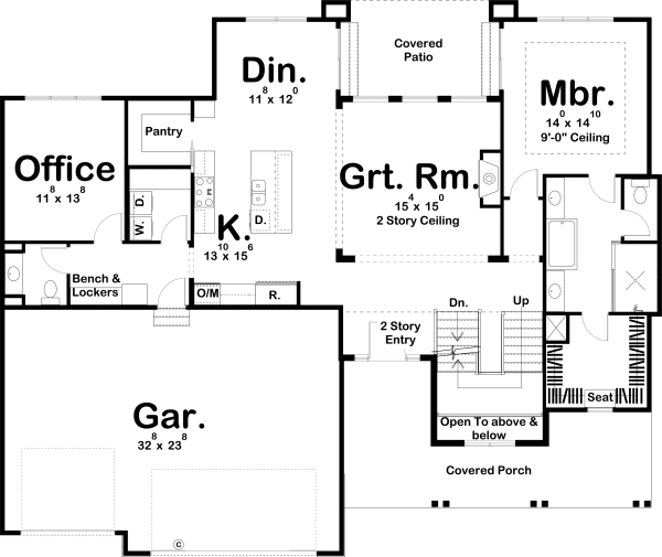 Main Floor Plan for House Plan #707862