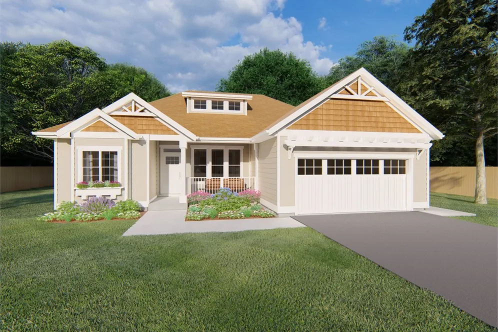 Full Rendering for House Plan #202061