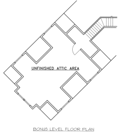Attic Plan for House Plan #457591