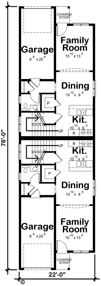 Main Floor Plan for House Plan #154552