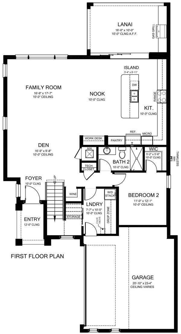 Main Floor Plan for House Plan #823482