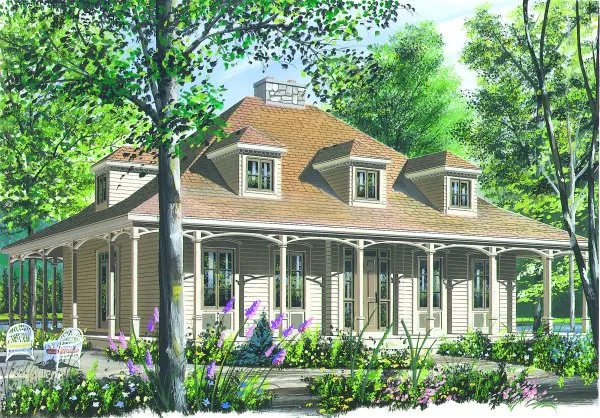 Full Rendering for House Plan #148652