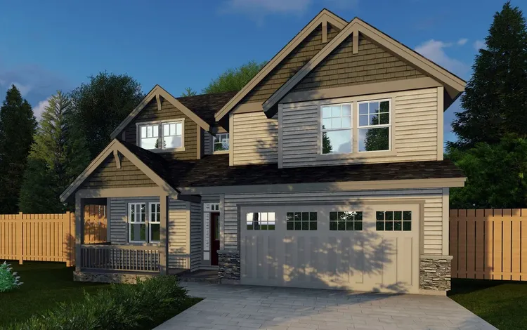 Full Rendering for House Plan #856642
