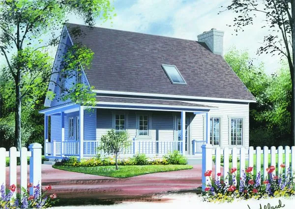 Full Rendering for House Plan #141754