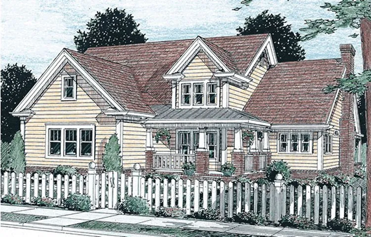 Full Rendering for House Plan #245312