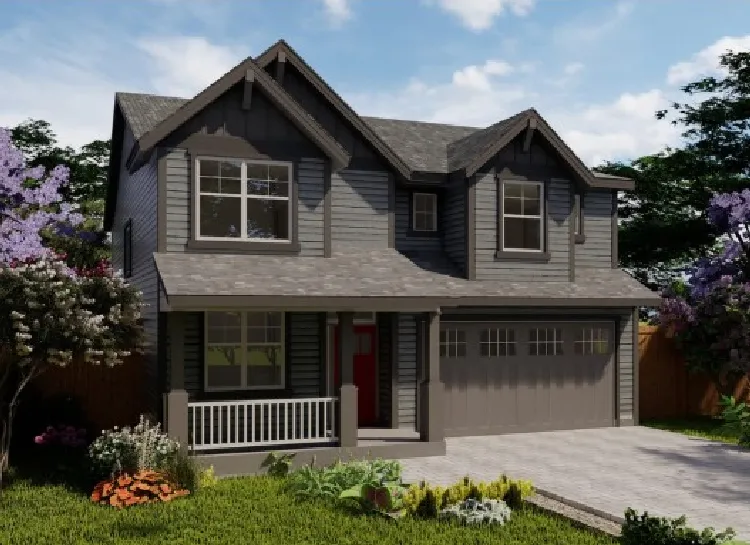 Full Rendering for House Plan #858312