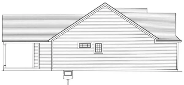Left Elevation for House Plan #537751