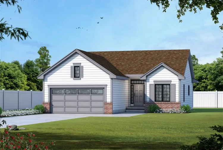 Full Rendering for House Plan #159021