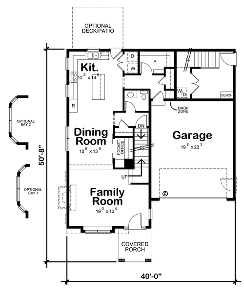 Main Floor Plan for House Plan #158952