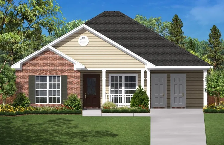 Full Rendering for House Plan #300021