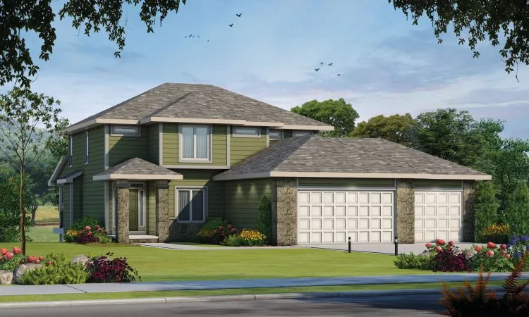 Full Rendering for House Plan #156923