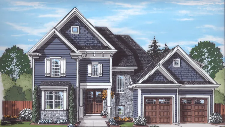 Full Rendering for House Plan #536432