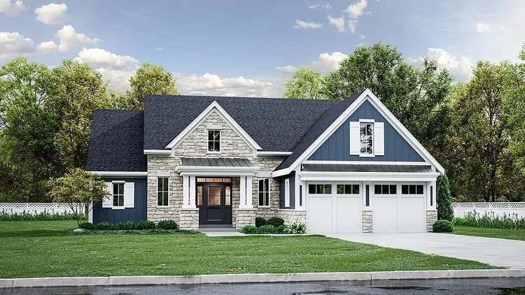 Full Rendering for House Plan #532502