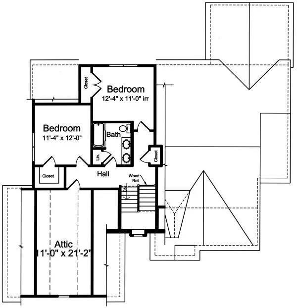 Second Floor Plan for House Plan #531591
