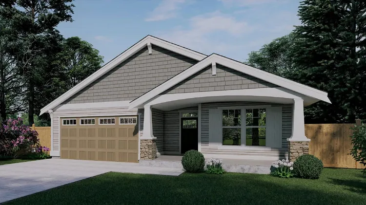 Full Rendering for House Plan #851781