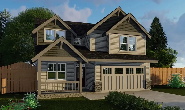Full Rendering for House Plan #853622