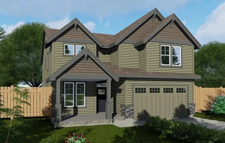 Full Rendering for House Plan #858052