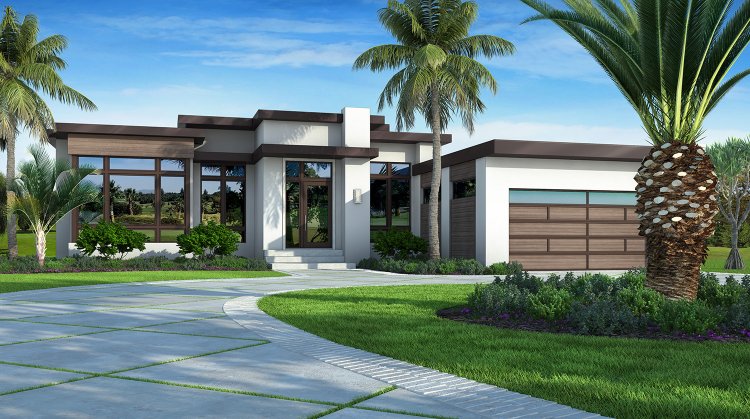 Full Rendering for House Plan #773803