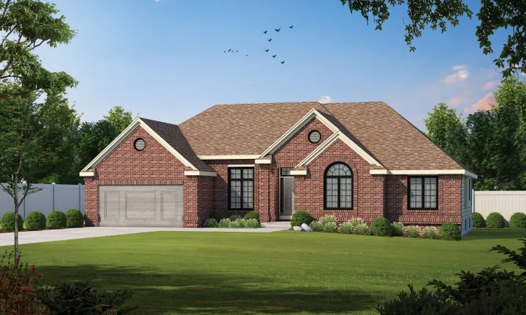 Full Rendering for House Plan #156991