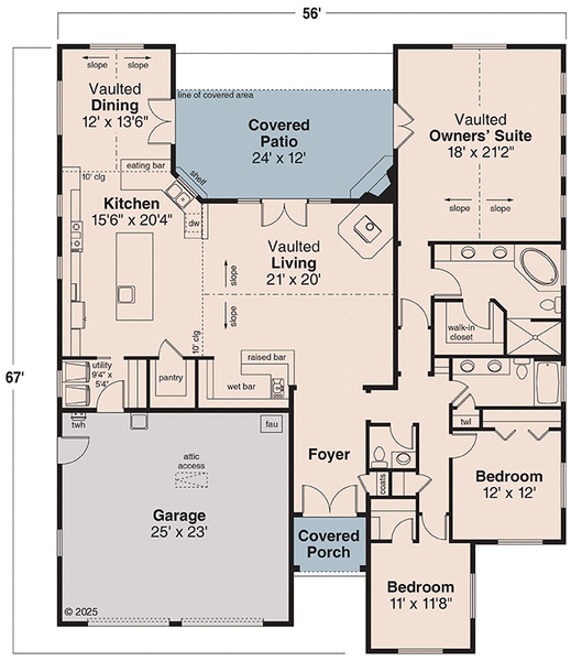 Main Floor Plan for House Plan #345242