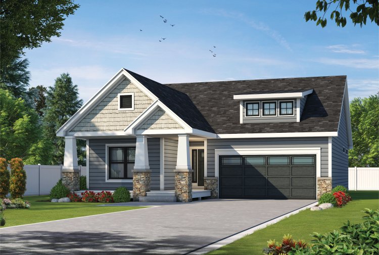 Full Rendering for House Plan #154851