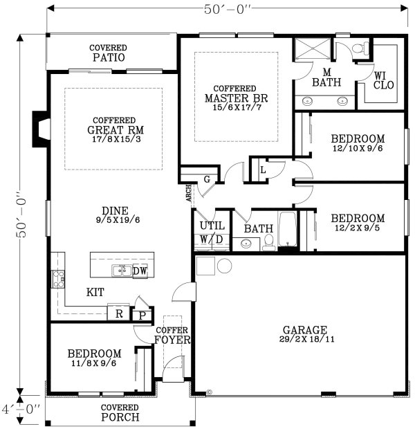 Main Floor Plan for House Plan #856281
